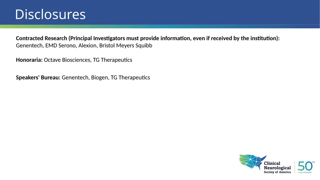 Autoimmune Encephalitis Update William Kilgo, MD - slide 2 of 27