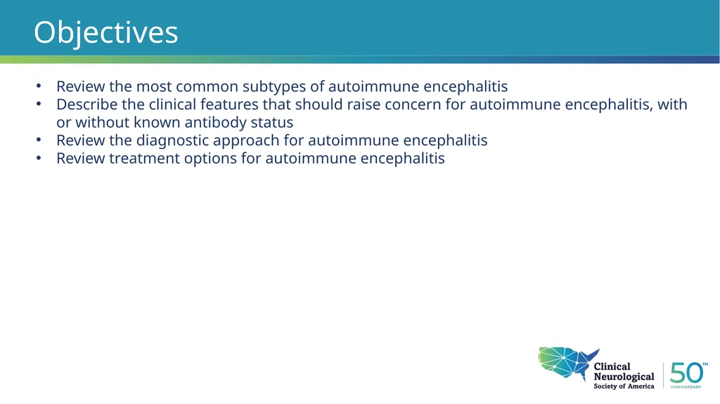 Autoimmune Encephalitis Update William Kilgo, MD - slide 3 of 27