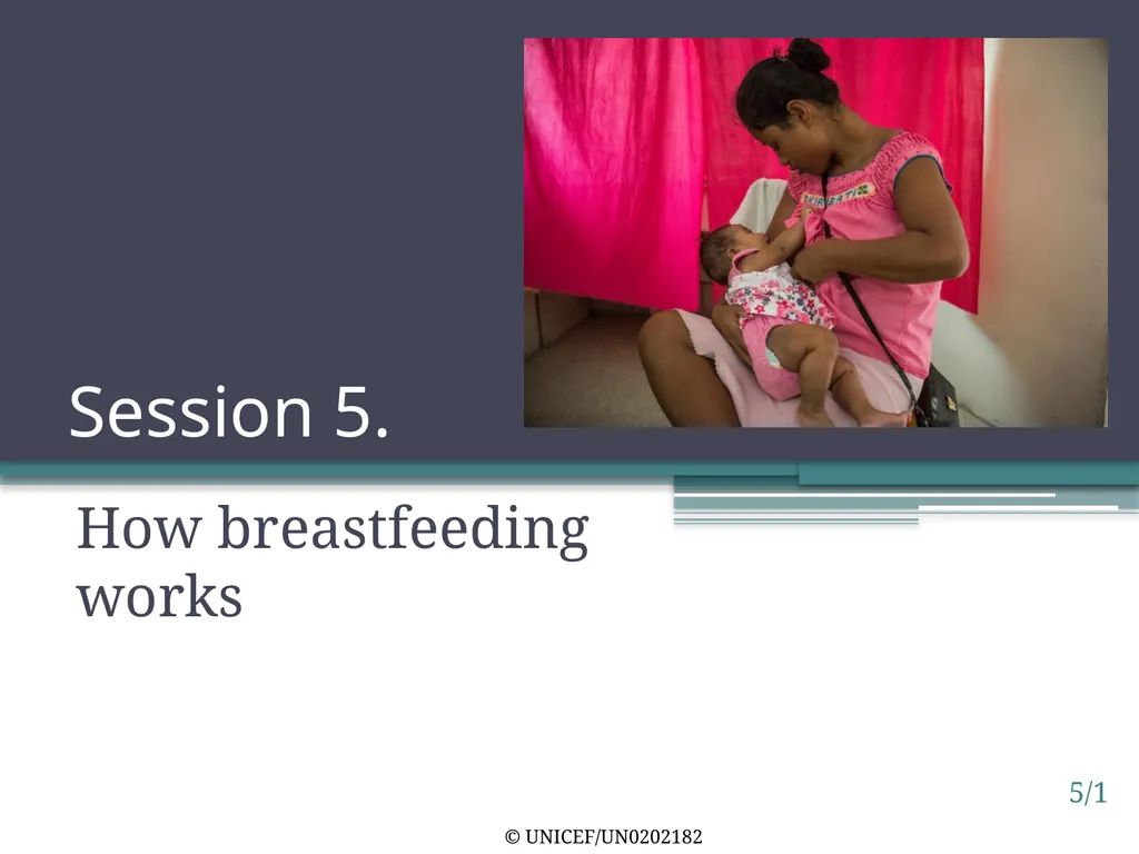 Session 5. How breastfeeding works 5/1 © - slide 1 of 16
