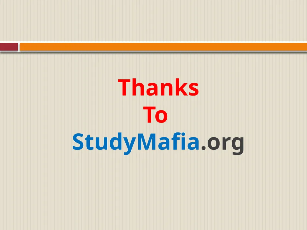 StudyMafia.Org Submitted To: Submitted By: - slide 18 of 18