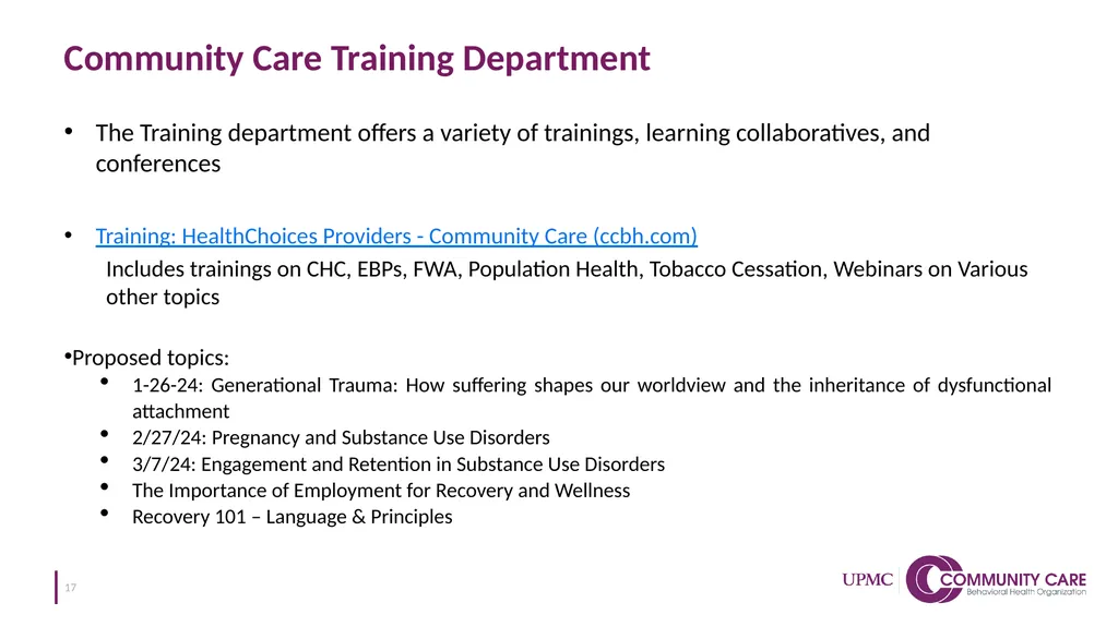 Community Spotlight: Community Care Behavioral - slide 17 of 20