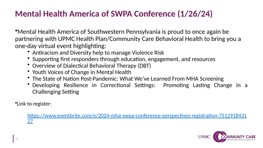Community Spotlight: Community Care Behavioral - slide 18 of 20