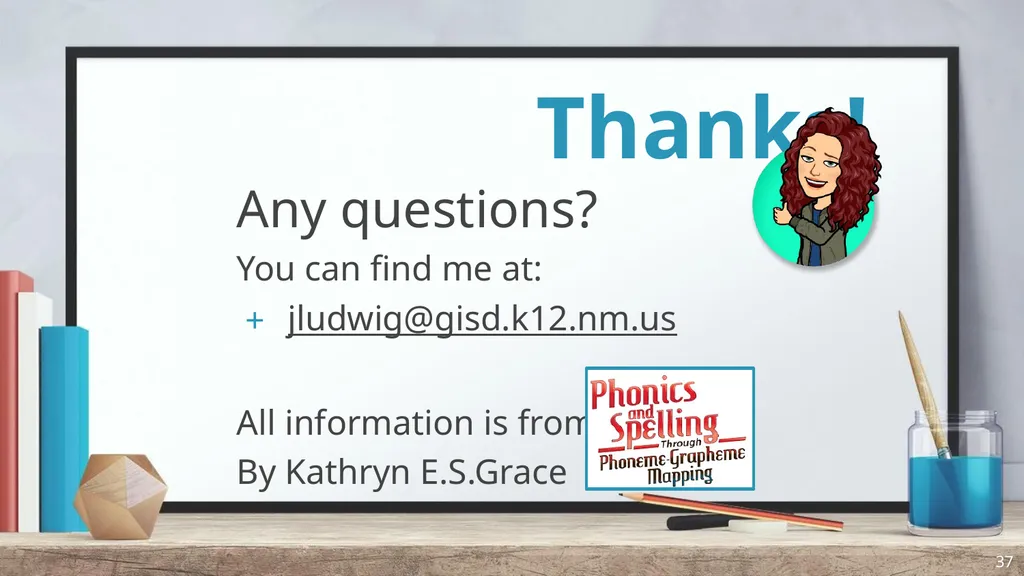 Phonics and Spelling Through Phoneme-Grapheme - slide 37 of 37