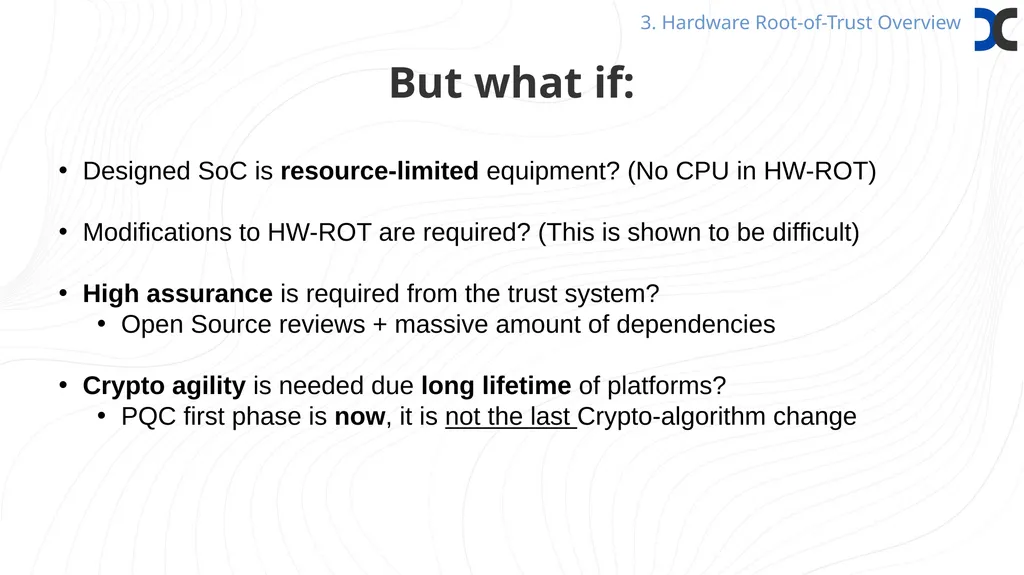 Common Framework for Hardware Root-of-Trust Timo - slide 9 of 16