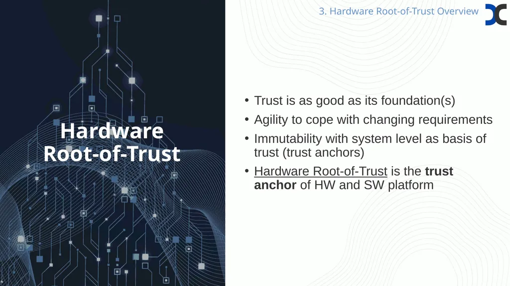 Common Framework for Hardware Root-of-Trust Timo - slide 7 of 16