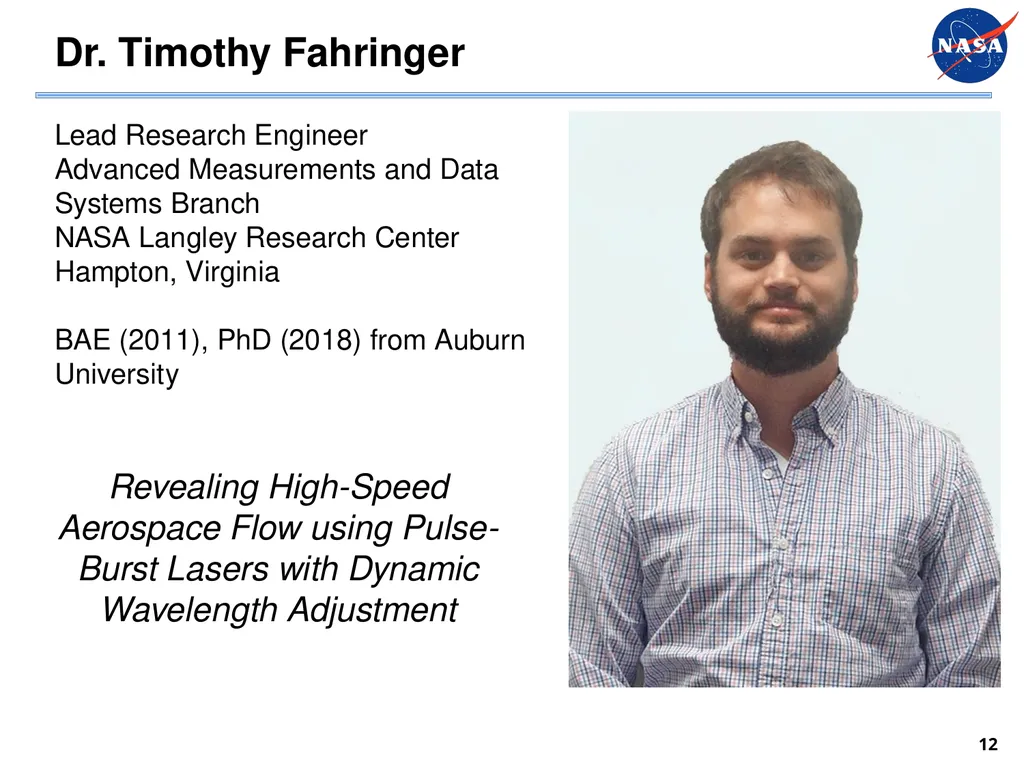 Advances in Measurements for High-Speed Flows Paul - slide 12 of 13