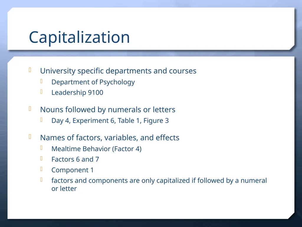 Punctuation in APA Dr. David B. Ross Three - slide 23 of 27