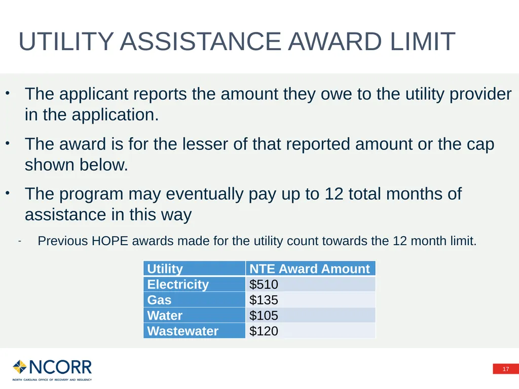 Preventing evictions – HOPE Program Information - slide 17 of 20