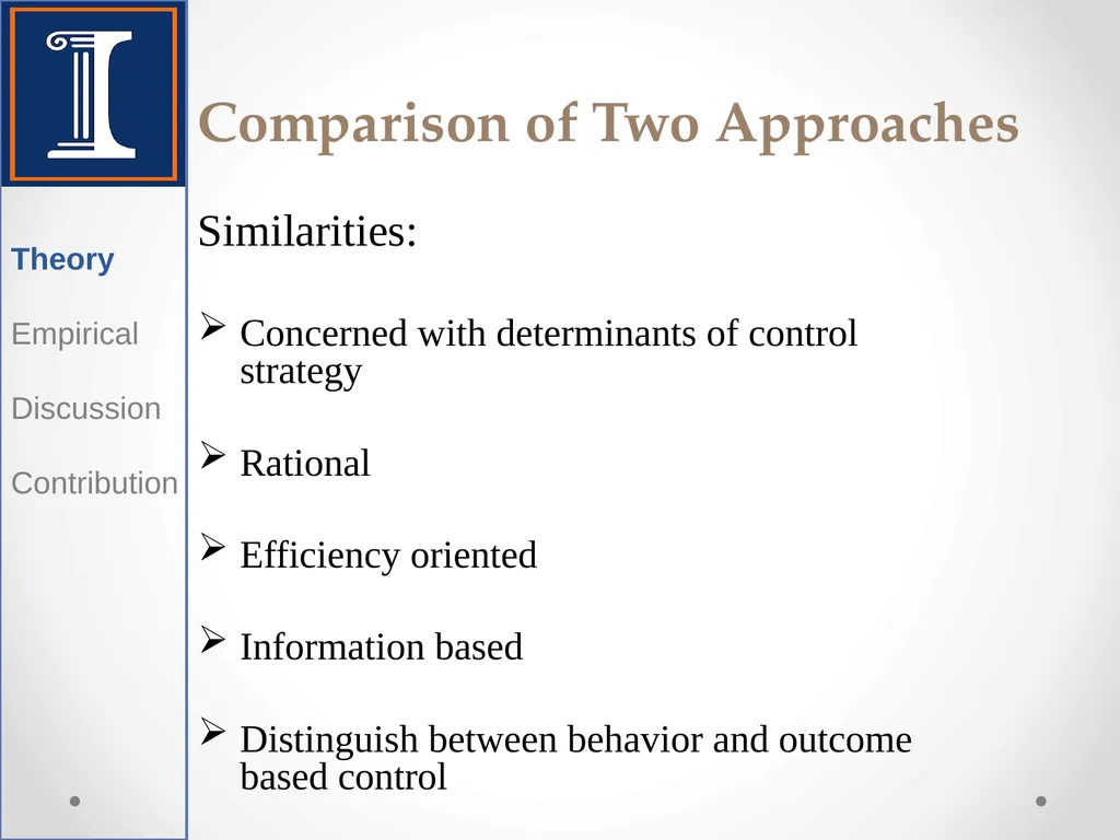 Control: Organizational and Economic Approaches - slide 5 of 20