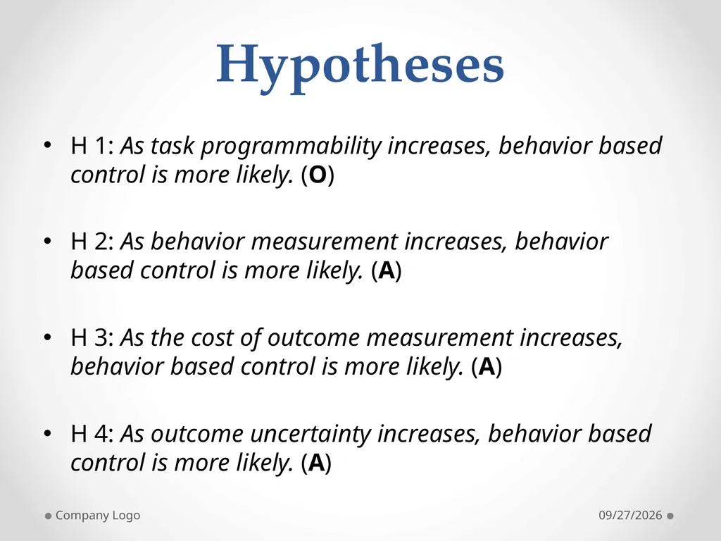 Control: Organizational and Economic Approaches - slide 8 of 20