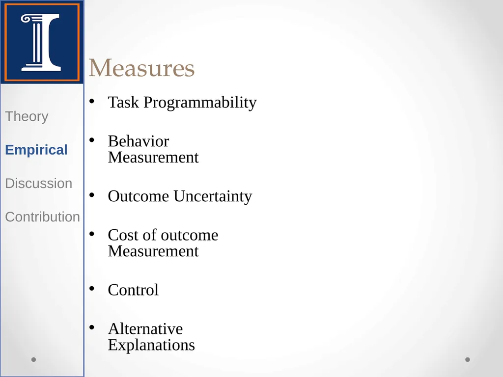 Control: Organizational and Economic Approaches - slide 10 of 20