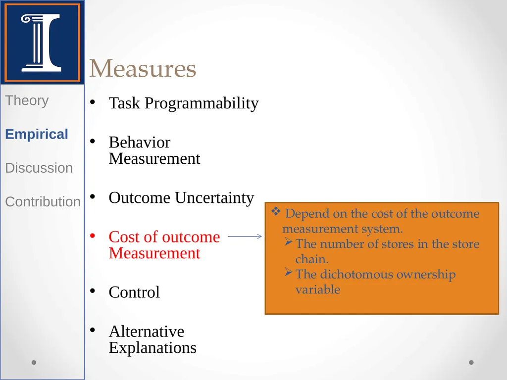 Control: Organizational and Economic Approaches - slide 14 of 20
