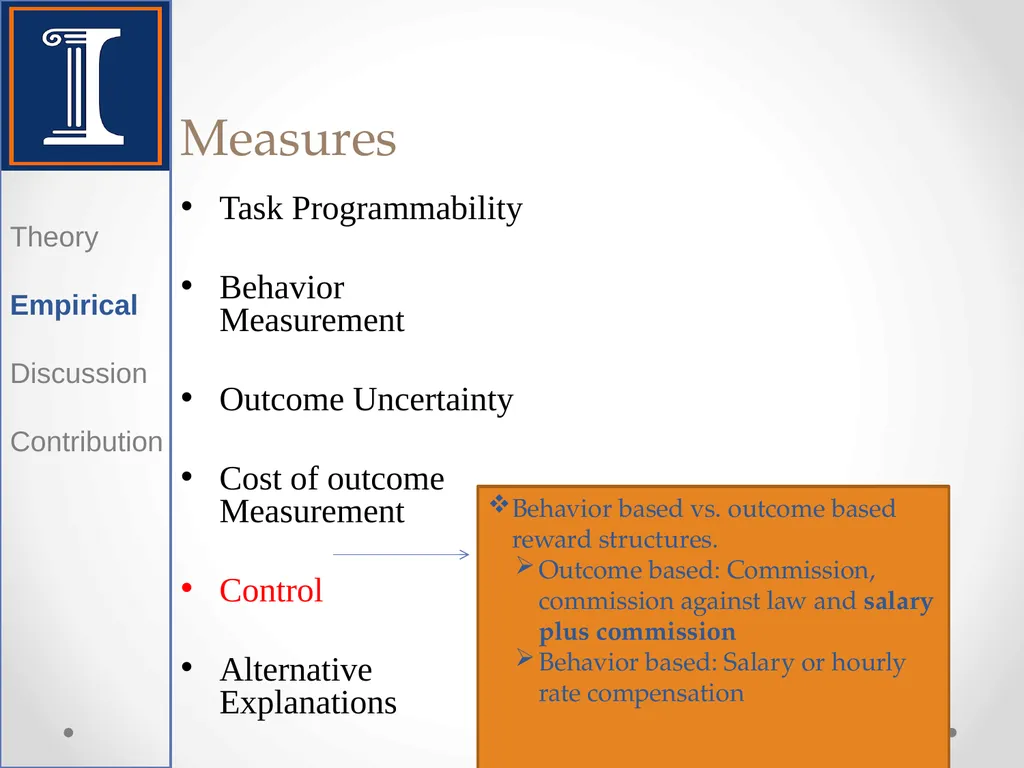Control: Organizational and Economic Approaches - slide 15 of 20
