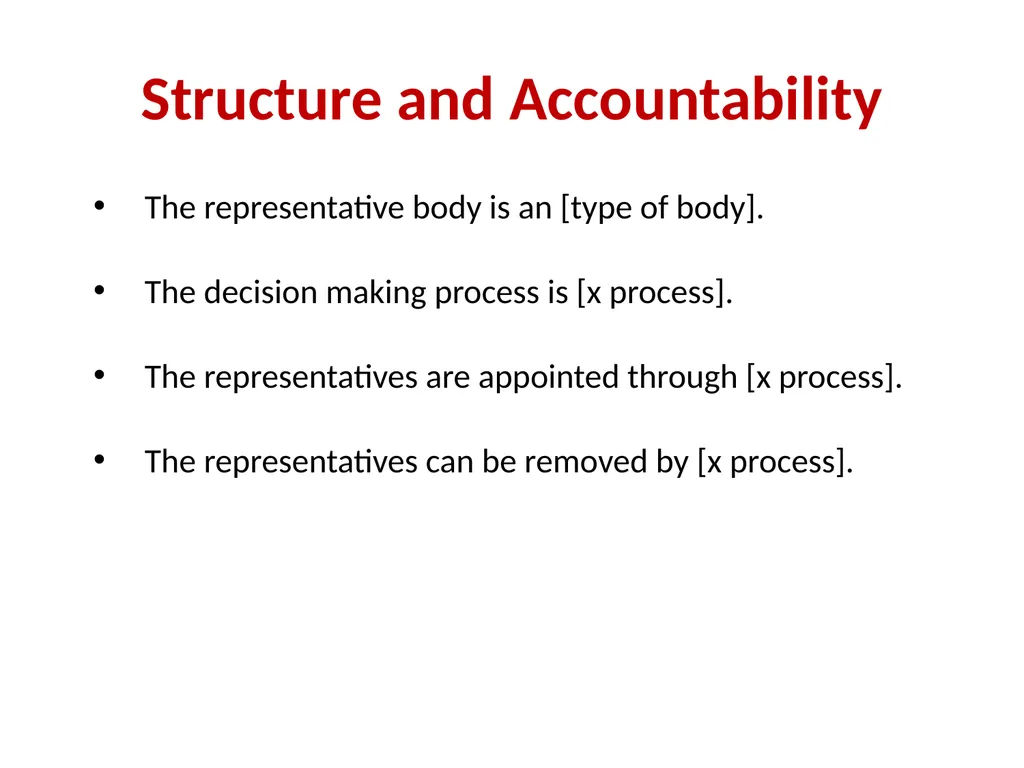 [Representative Body] Mandate Information for - slide 6 of 12