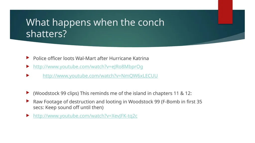 Lord of the Flies: The Power of the Mob Mentality - slide 19 of 31