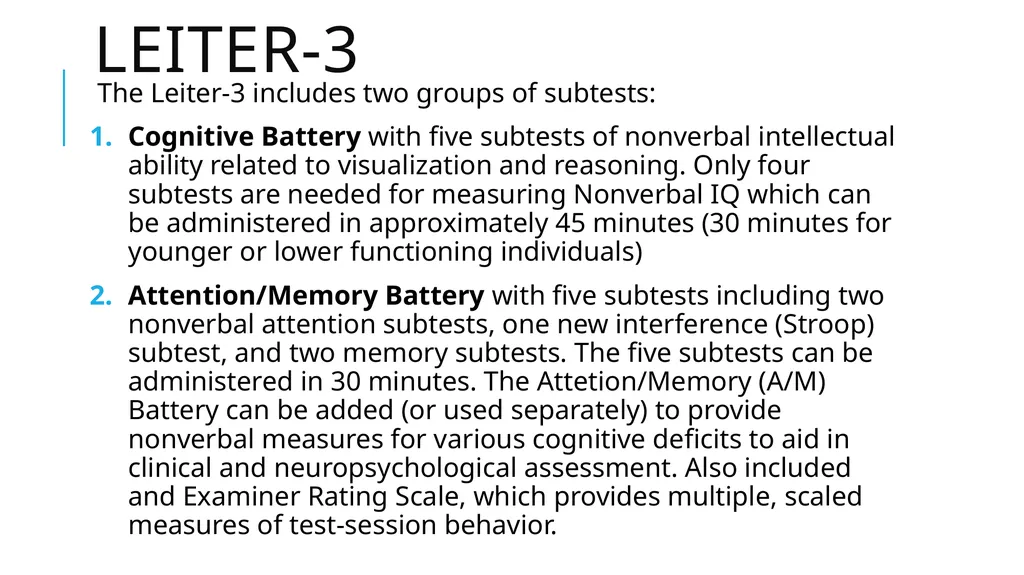 Leiter international performance scale-third - slide 7 of 16