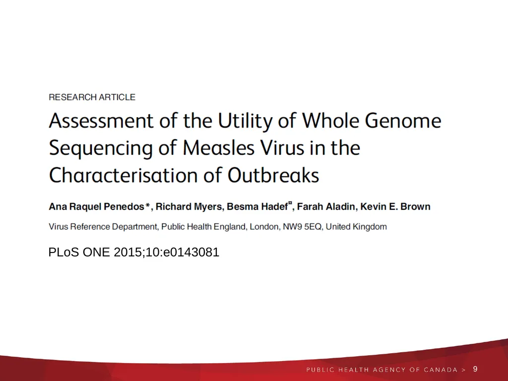 Next generation and Extended sequencing Working - slide 9 of 24