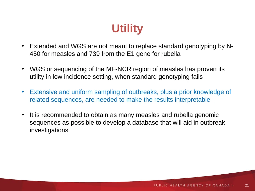 Next generation and Extended sequencing Working - slide 21 of 24