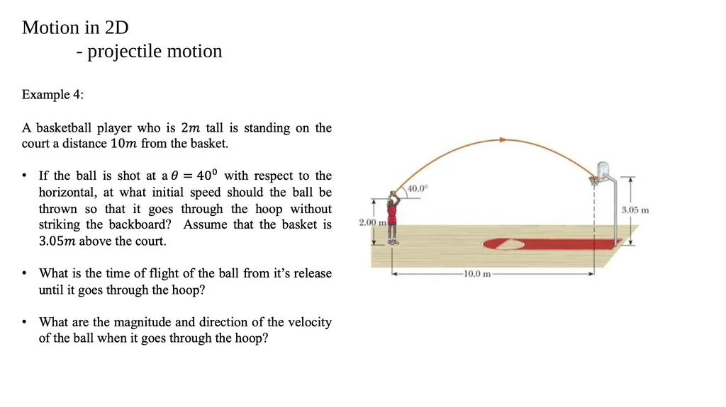 Motion in 2D - projectile motion Motion in 2D - - slide 11 of 28
