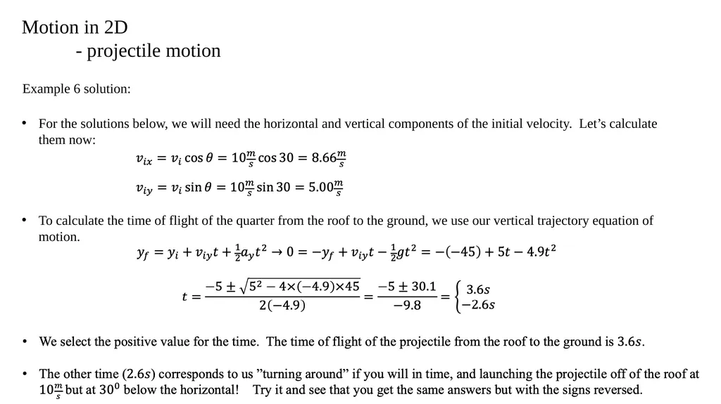 Motion in 2D - projectile motion Motion in 2D - - slide 4 of 28