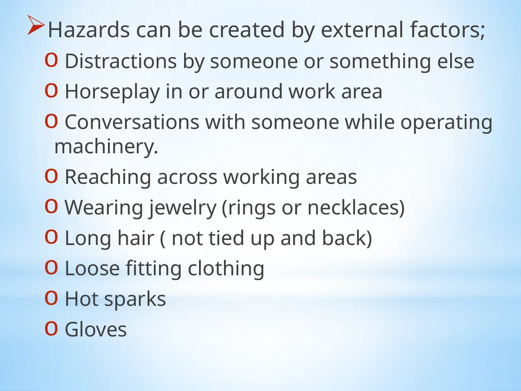 “GENERAL MACHINE SHOP SAFETY TRAINING” SHOP - slide 25 of 40