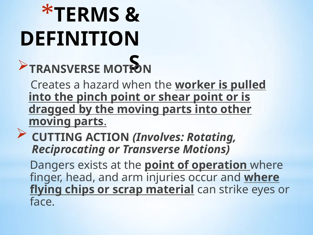 “GENERAL MACHINE SHOP SAFETY TRAINING” SHOP - slide 5 of 40