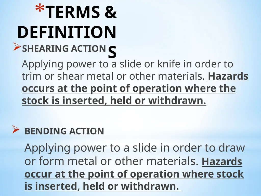 “GENERAL MACHINE SHOP SAFETY TRAINING” SHOP - slide 7 of 40