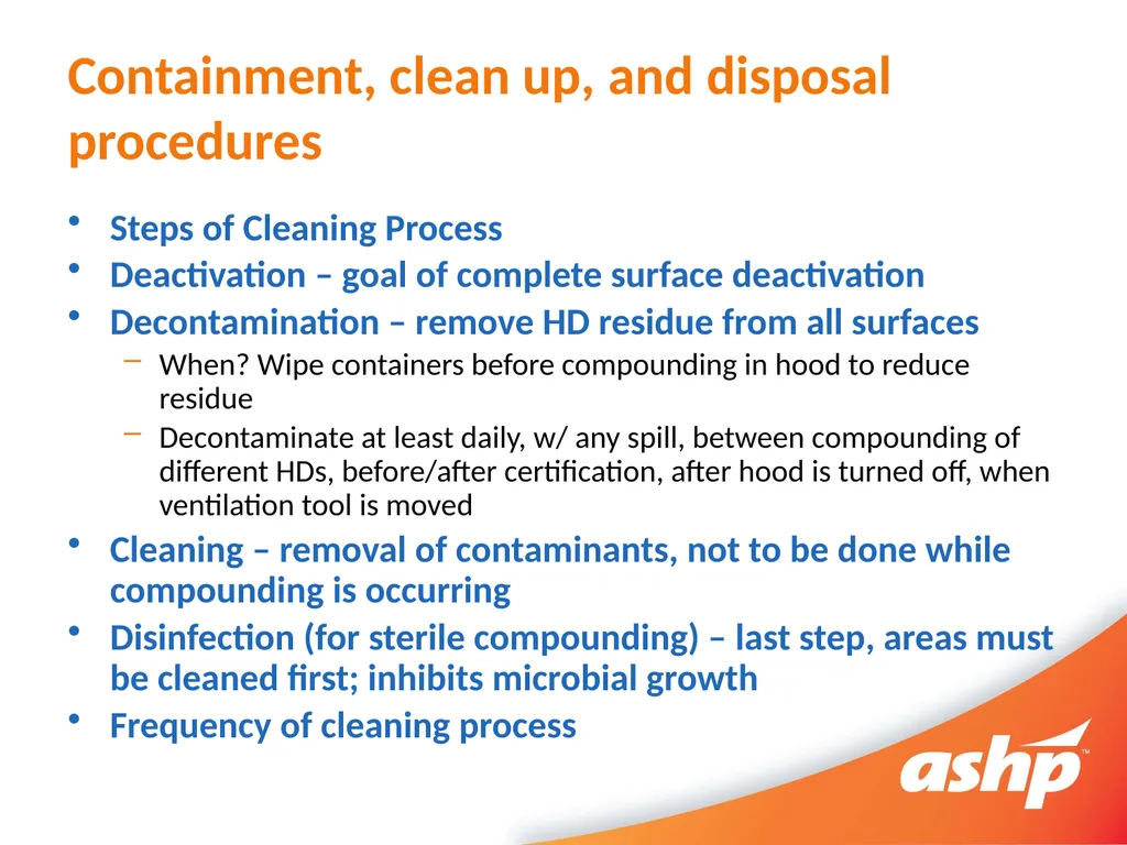 Hazardous Drug Compounding Pharmacy Technician - slide 26 of 30