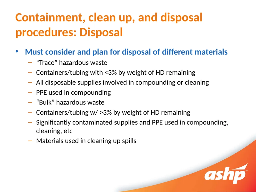 Hazardous Drug Compounding Pharmacy Technician - slide 28 of 30