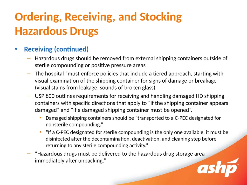 Hazardous Drug Compounding Pharmacy Technician - slide 10 of 30