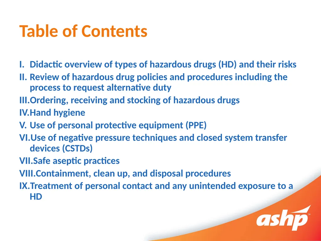 Hazardous Drug Compounding Pharmacy Technician - slide 2 of 30
