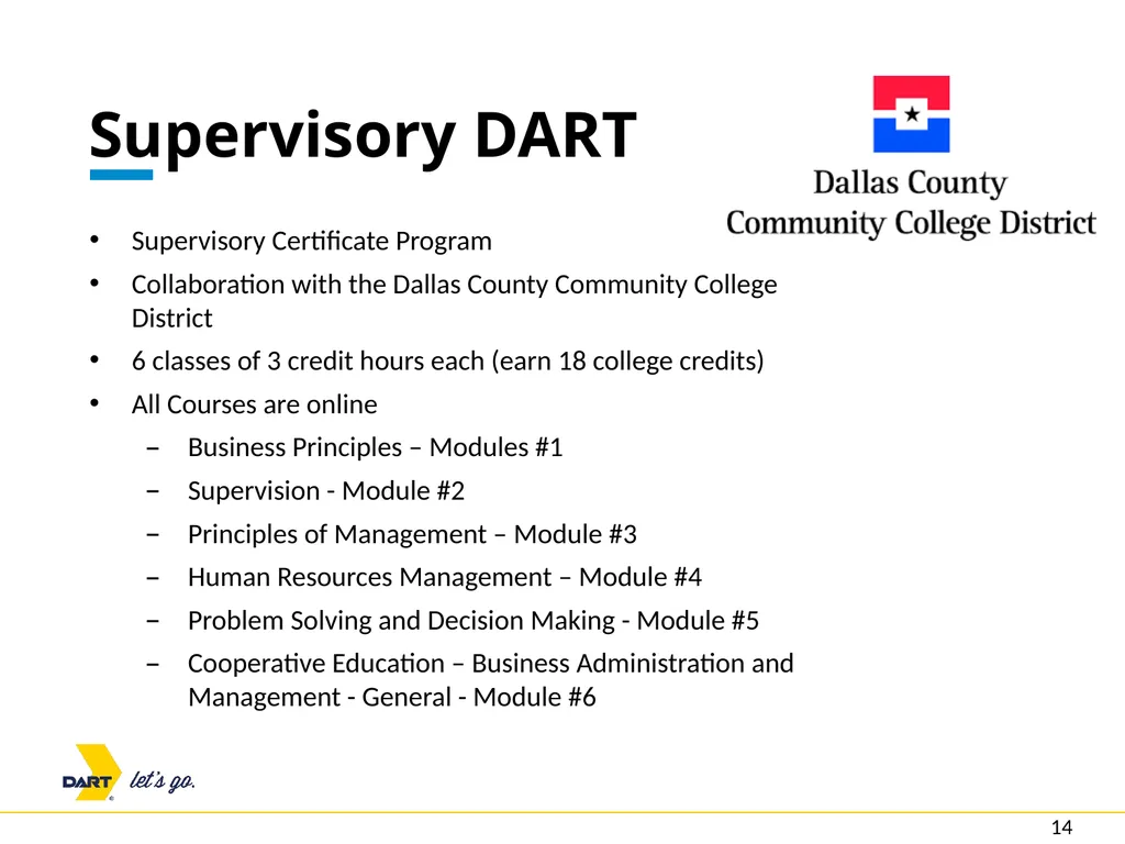 Succession DART and Supervisory DART Presented By - slide 14 of 16