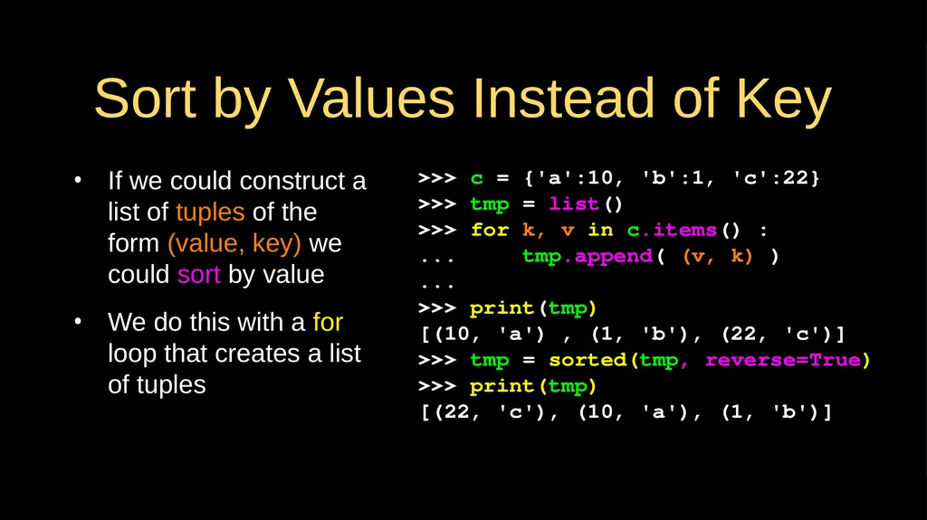 Tuples Chapter 10 Python for Everybody - slide 12 of 16