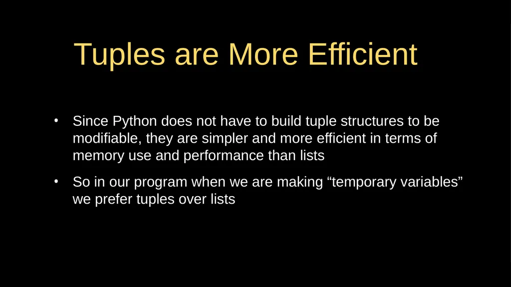 Tuples Chapter 10 Python for Everybody - slide 6 of 16