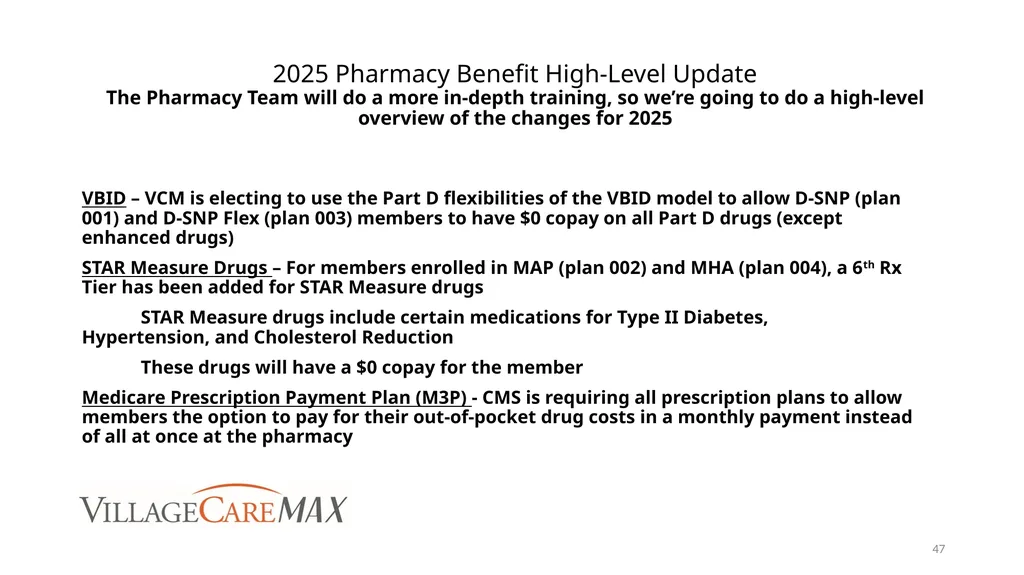 Provider Education Webinar For over 45 years, - slide 47 of 61