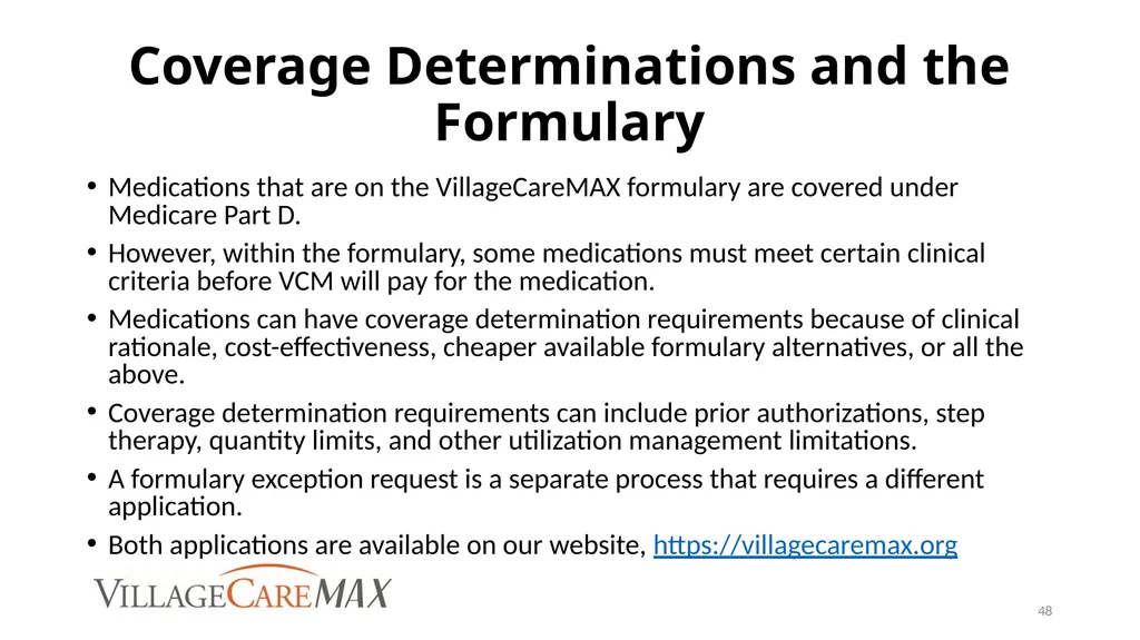 Provider Education Webinar For over 45 years, - slide 48 of 61