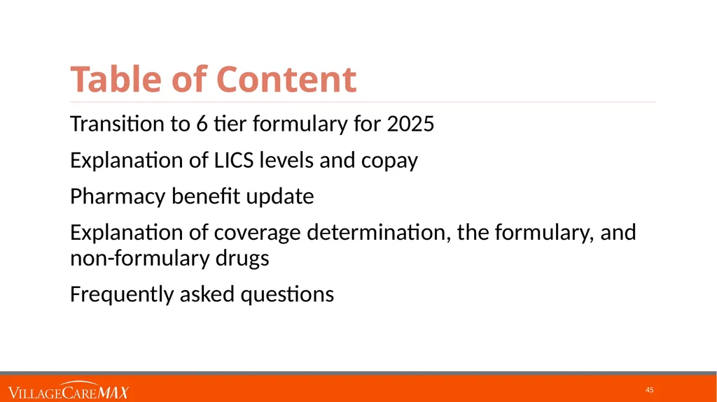 Provider Education Webinar For over 45 years, - slide 45 of 61