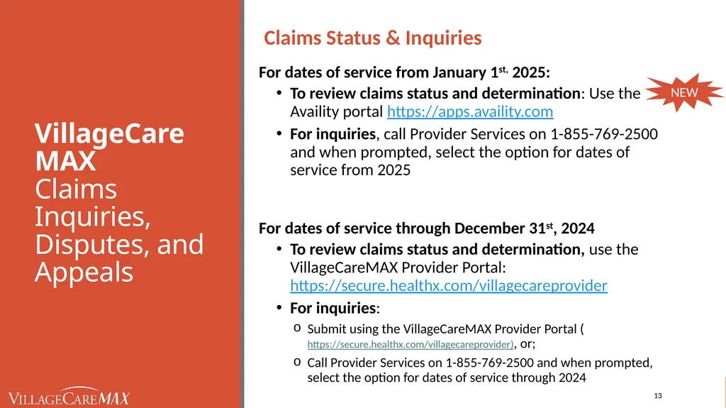 Provider Education Webinar For over 45 years, - slide 13 of 61