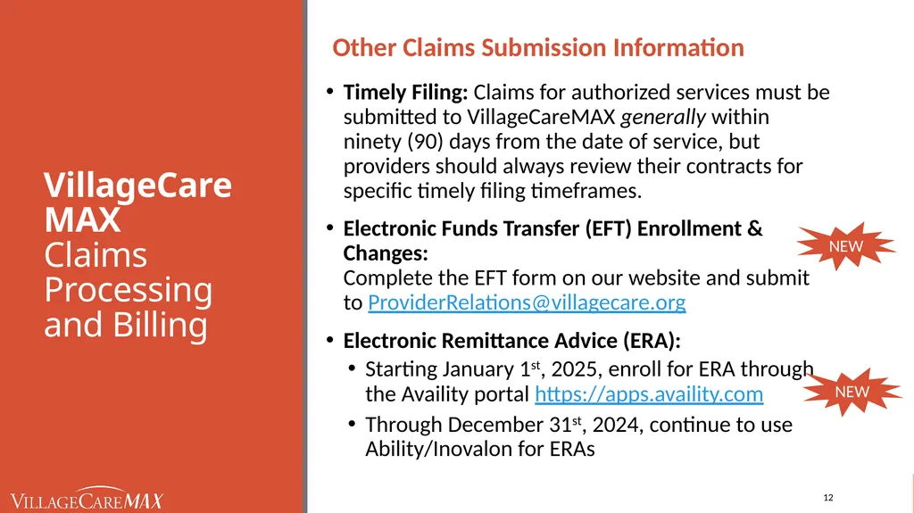 Provider Education Webinar For over 45 years, - slide 12 of 61
