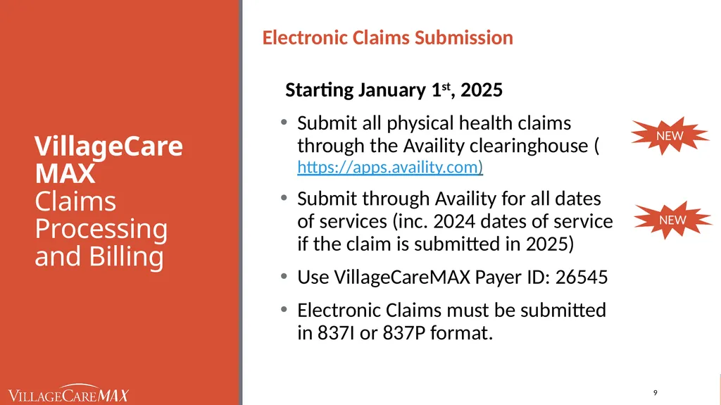 Provider Education Webinar For over 45 years, - slide 9 of 61