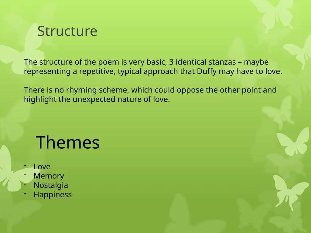 ‘First Love’ By Maisie and Lottie Context “Poetry, - slide 6 of 6