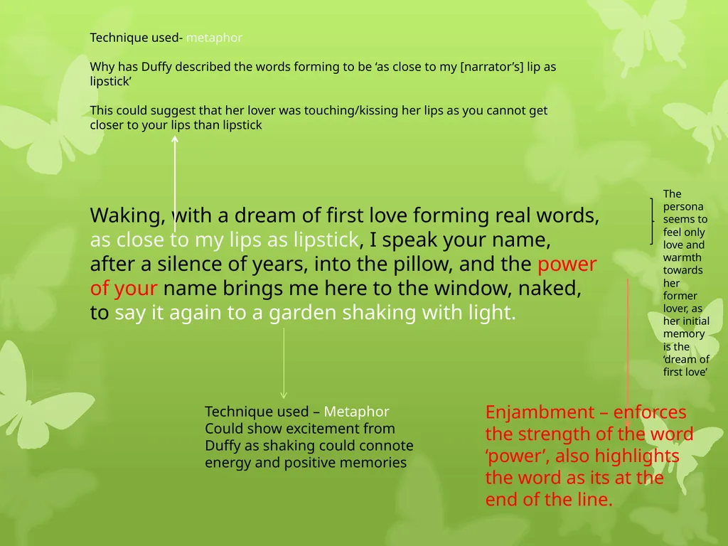 ‘First Love’ By Maisie and Lottie Context “Poetry, - slide 3 of 6