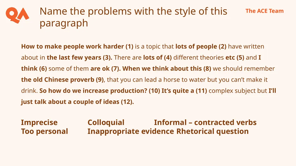 How to Write for Assignments and an Introduction - slide 8 of 29