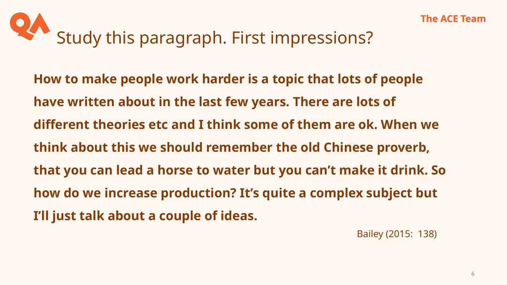 How to Write for Assignments and an Introduction - slide 6 of 29