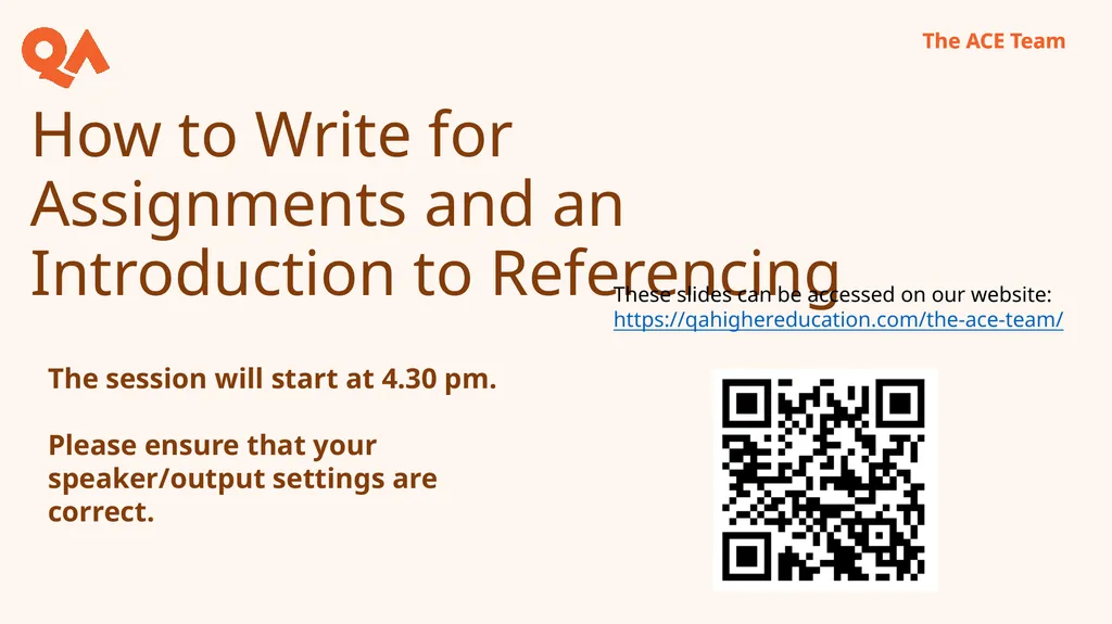 How to Write for Assignments and an Introduction
