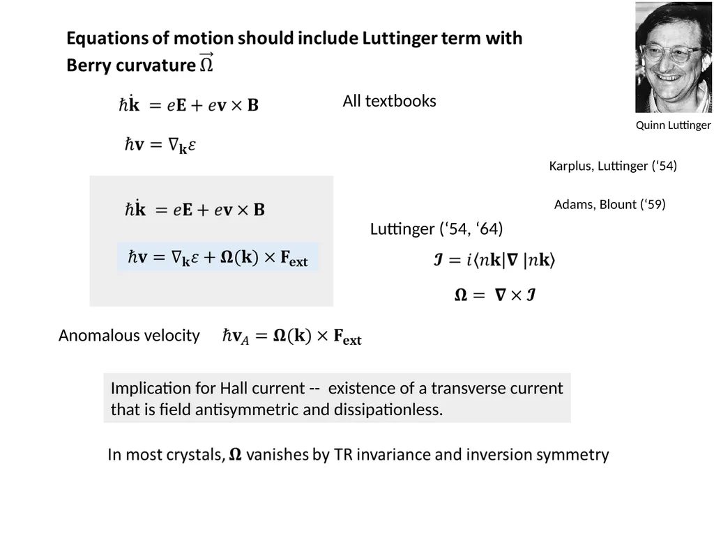 Introduction to Berry Curvature effects in - slide 3 of 36