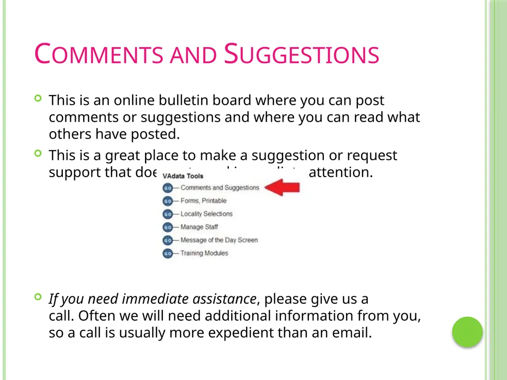 Documenting Our Work Surveys VAdata: Virginia’s - slide 22 of 24