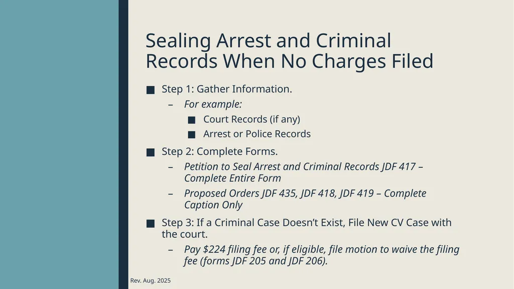 Sealing criminal records Presented by the 12th - slide 14 of 41