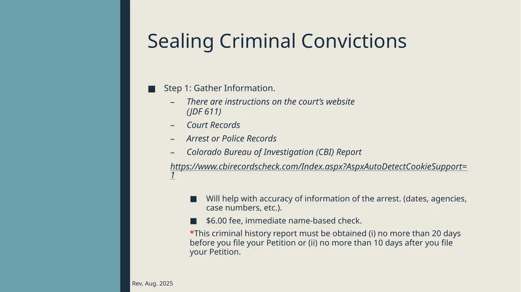 Sealing criminal records Presented by the 12th - slide 29 of 41
