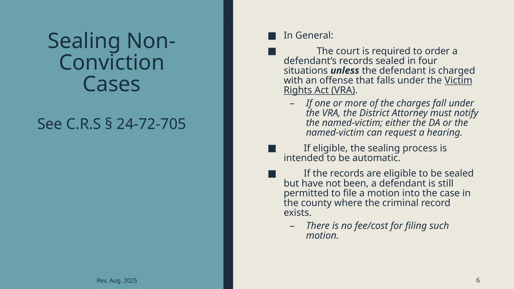 Sealing criminal records Presented by the 12th - slide 6 of 41